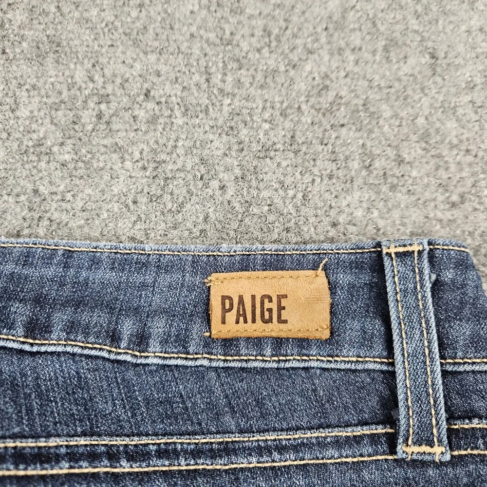 Paige Verdugo Ultra Skinny Distressed Jeans Dark Wash Size 31 Indigo Denim‎